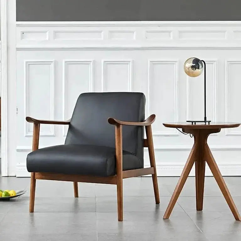 BroDeals Arm Chairs, Recliners & Sleeper Chairs Mid-Century Armchair Black Mid-Century Armchair Black