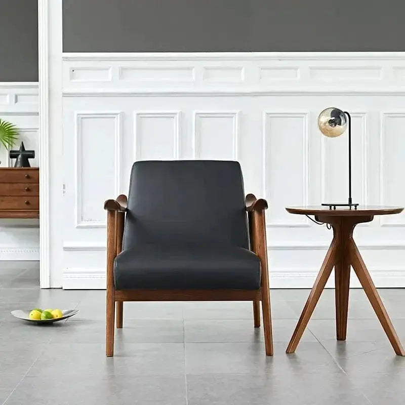 BroDeals Arm Chairs, Recliners & Sleeper Chairs Mid-Century Armchair Black Mid-Century Armchair Black