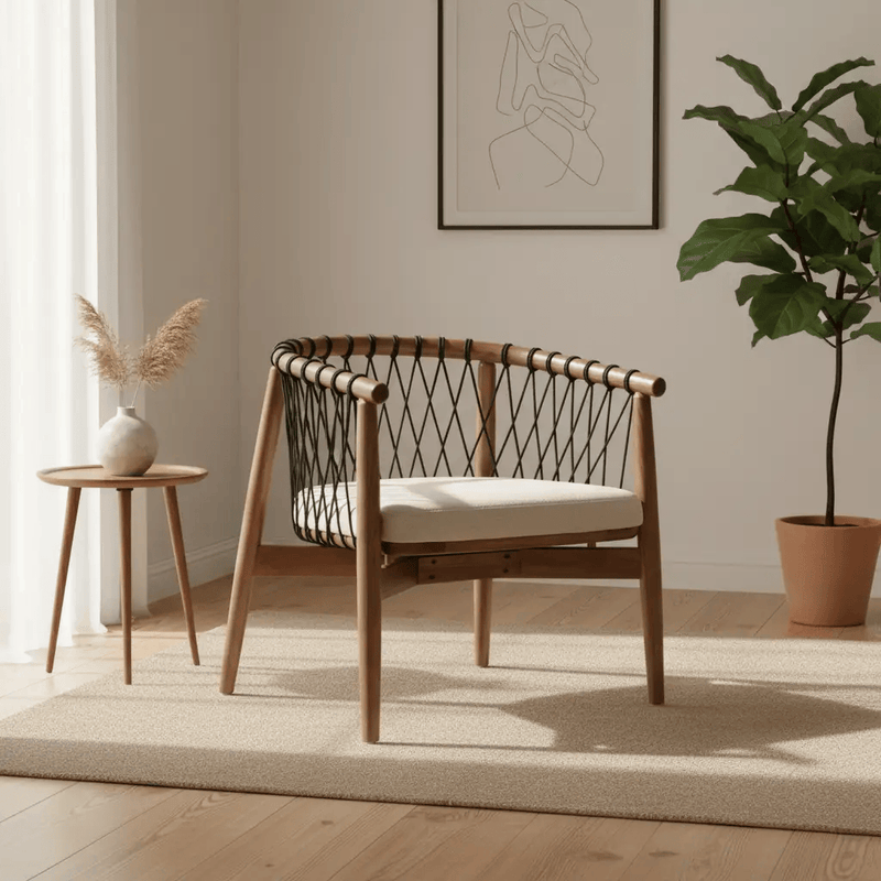 BroDeals Arm Chairs, Recliners & Sleeper Chairs Rope Armchair - American Ash Rope Armchair - American Ash