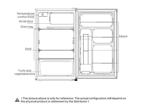 BroDeals Bar Fridge Midea 123L Bar Fridge White MDRD181FGF01AP Midea 123L Bar Fridge White MDRD181FGF01AP