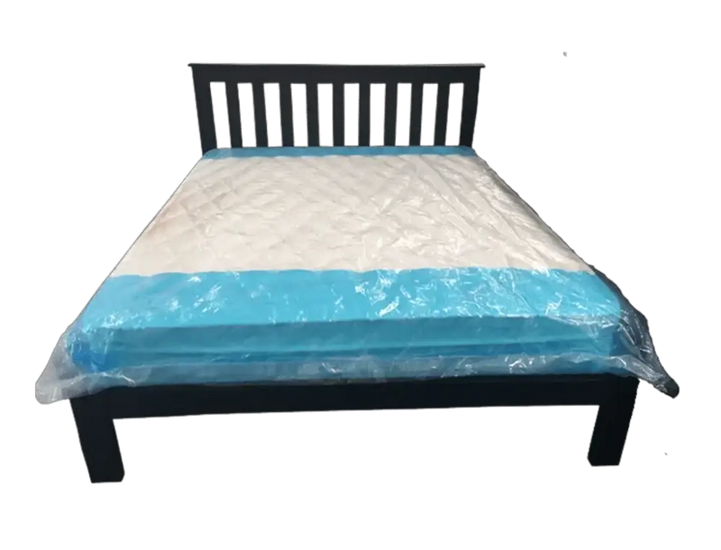Classic Double Bed Black by BroDeals