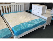 BroDeals Bed Frame Classic Single Bed White Classic Single Bed White