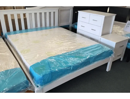 BroDeals Bed Frame Classic Single Bed White Classic Single Bed White