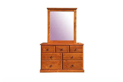 BroDeals Bedroom Furniture Sets Classic 7 Drawers Dressing Table with Mirror Classic 7 Drawers Dressing Table with Mirror