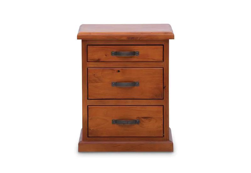 Felton 3 Drawer Bedside Table by BroDeals