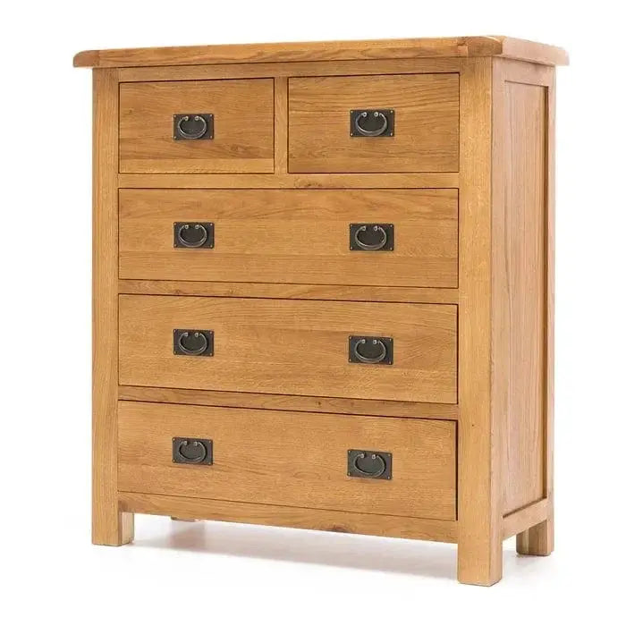 BroDeals Bedroom Furniture Sets Oak Bedroom Suite - 5 Piece Oak Bedroom Suite - 5 Piece
