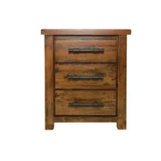 Woodgate 3 Drawer Bedside Table by BroDeals