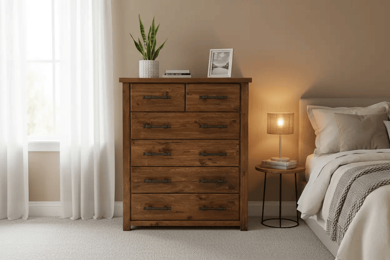 BroDeals Bedroom Furniture Sets Woodgate 6 Drawer Tallboy Woodgate 6 Drawer Tallboy