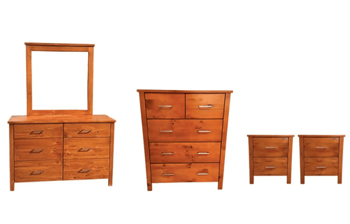BroDeals bedroom set Tina Honey Bedroom Suite - Set of 4 Tina Honey Bedroom Suite - Set of 4