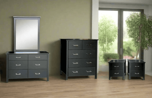BroDeals Bedroom Suite Tina Black Bedroom Suite - Set of 4 Tina Black Bedroom Suite - Set of 4