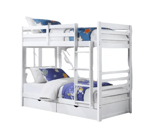 Bunk Bed with Two Bottom Drawers by BroDeals