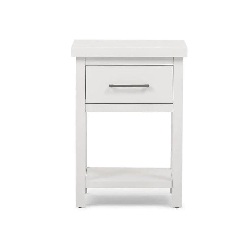 BroDeals Bedside Table Helen Bedside Table White Helen Bedside Table White