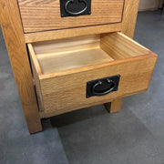 BroDeals Bedside Table Oak 3 Drawer Bedside Table Oak 3 Drawer Bedside Table