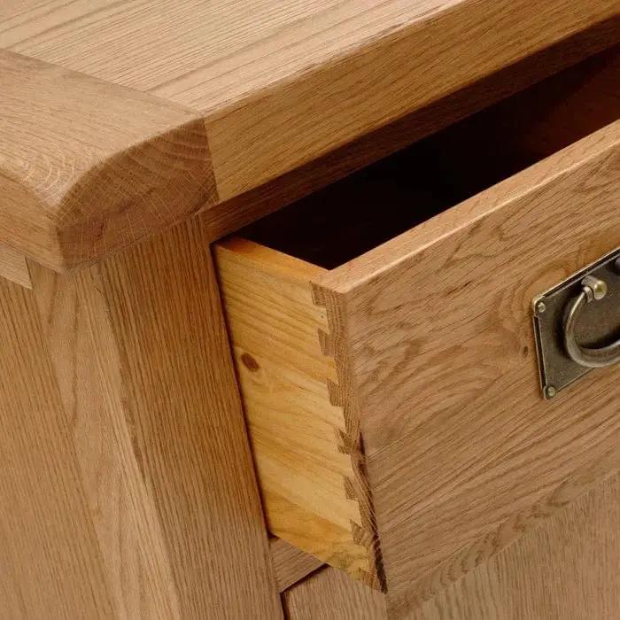 BroDeals Bedside Table Oak 3 Drawer Bedside Table Oak 3 Drawer Bedside Table