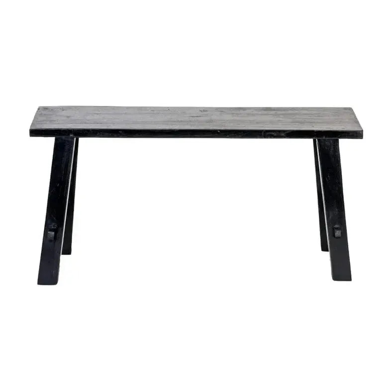 BroDeals Benches Rustico Reclaimed Teak Bench Medium - Black Rustico Reclaimed Teak Bench Medium - Black