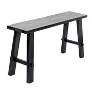 BroDeals Benches Rustico Reclaimed Teak Bench Medium - Black Rustico Reclaimed Teak Bench Medium - Black