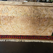 BroDeals Blanket Chest Hand Carved Wooden Trunk | Coffee Table Hand Carved Wooden Trunk | Coffee Table
