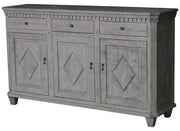 BroDeals Buffets & Sideboards Old Pine Sideboard - Distressed Grey Old Pine Sideboard - Distressed Grey