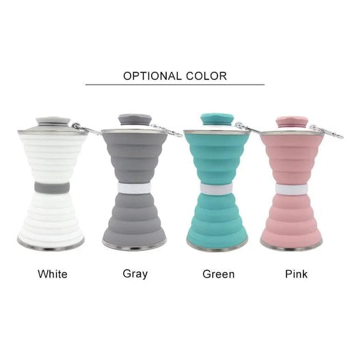 BroDeals Collapsible Water Bottle Collapsible Water Bottle - Pink Collapsible Water Bottle - Pink