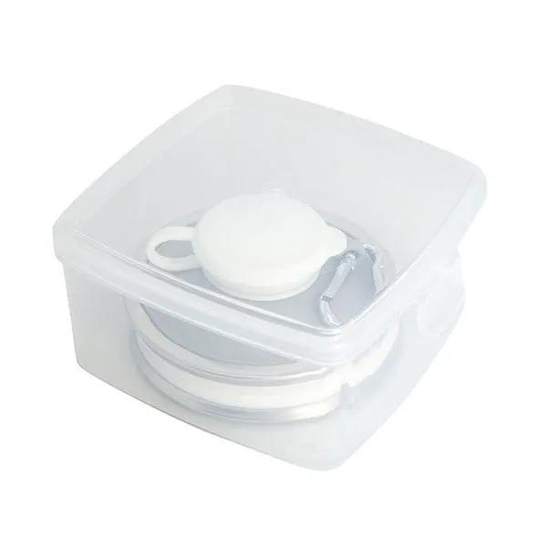 BroDeals Collapsible Water Bottle Collapsible Water Bottle - White Collapsible Water Bottle - White