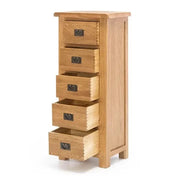 BroDeals dressers Oak 5 Drawer Slimboy Oak 5 Drawer Slimboy