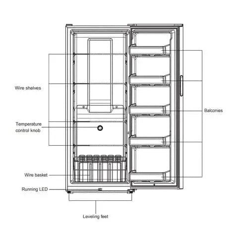 BroDeals Freezers Imprasio 366L Upright Freezer White IMUF366 Imprasio 366L Upright Freezer White IMUF366