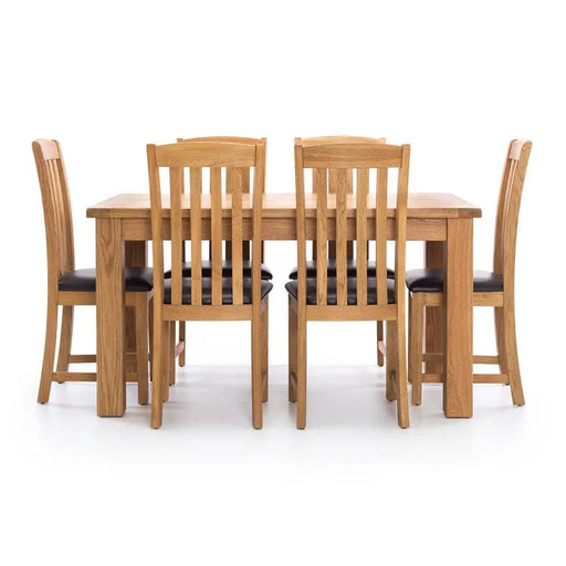 BroDeals Kitchen & Dining Furniture Sets Oak Dining Suite 6 Seater Oak Dining Suite 6 Seater