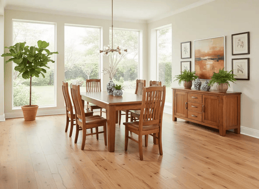 BroDeals Kitchen & Dining Furniture Sets Pine Dining Suite 7Pcs-Natural Pine Dining Suite 7Pcs-Natural