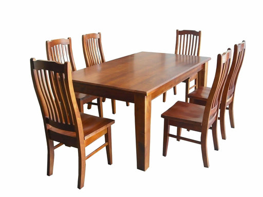 BroDeals Kitchen & Dining Furniture Sets Pine Dining Suite 7Pcs-Natural Pine Dining Suite 7Pcs-Natural