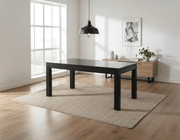 BroDeals Kitchen & Dining Furniture Sets Pine Dining Table 1500-Black Pine Dining Table 1500-Black