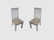 BroDeals Kitchen & Dining Room Chairs Ashland Dining Chairs Set of 2 -PU PAD Ashland Dining Chairs Set of 2 -PU PAD