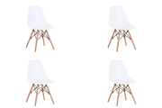 BroDeals Kitchen & Dining Room Chairs Echo Chair Set of 4-White Echo Chair Set of 4-White