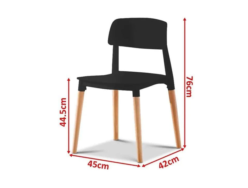 BroDeals Kitchen & Dining Room Chairs Jade Chair Set of 4 - Black Jade Chair Set of 4 - Black