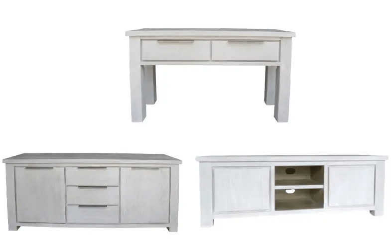 BroDeals Living Room Set Buffet Table | TV Unit | Hall Table - Set of 3 Buffet Table | TV Unit | Hall Table - Set of 3