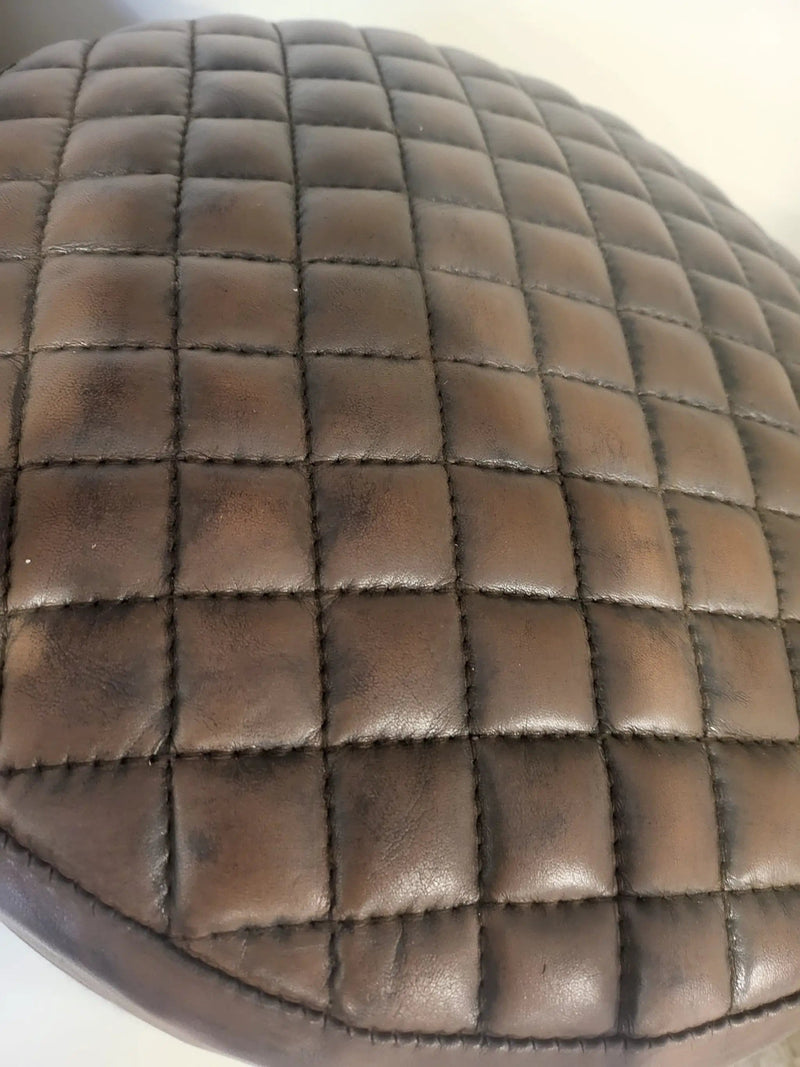 BroDeals Ottoman Leather Ottoman/Stool Leather Ottoman/Stool