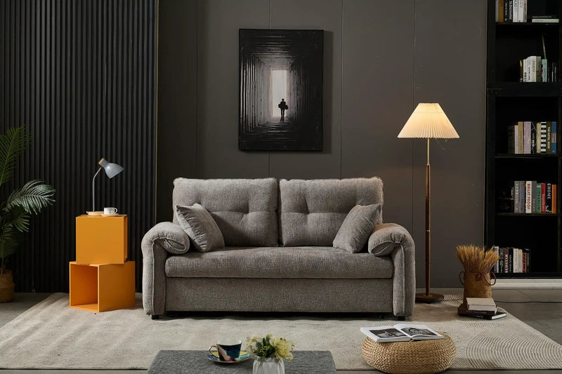 BroDeals Shelby 2 Seater Roll Out Sofa bed - Silver Shelby 2 Seater Roll Out Sofa bed - Silver