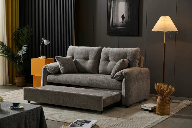 BroDeals Shelby 2 Seater Roll Out Sofa bed - Silver Shelby 2 Seater Roll Out Sofa bed - Silver