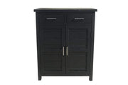 BroDeals Shoe Racks & Organizers Tina Black Shoe Cabinet Tina Black Shoe Cabinet