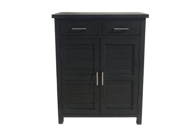 BroDeals Shoe Racks & Organizers Tina Black Shoe Cabinet Tina Black Shoe Cabinet