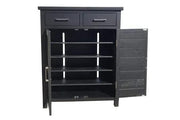 BroDeals Shoe Racks & Organizers Tina Black Shoe Cabinet Tina Black Shoe Cabinet