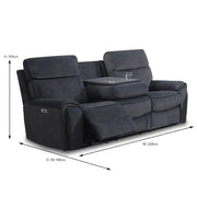 BroDeals sofa Ashleigh Electric Recliner 3 Seater with Console Ashleigh Electric Recliner 3 Seater with Console