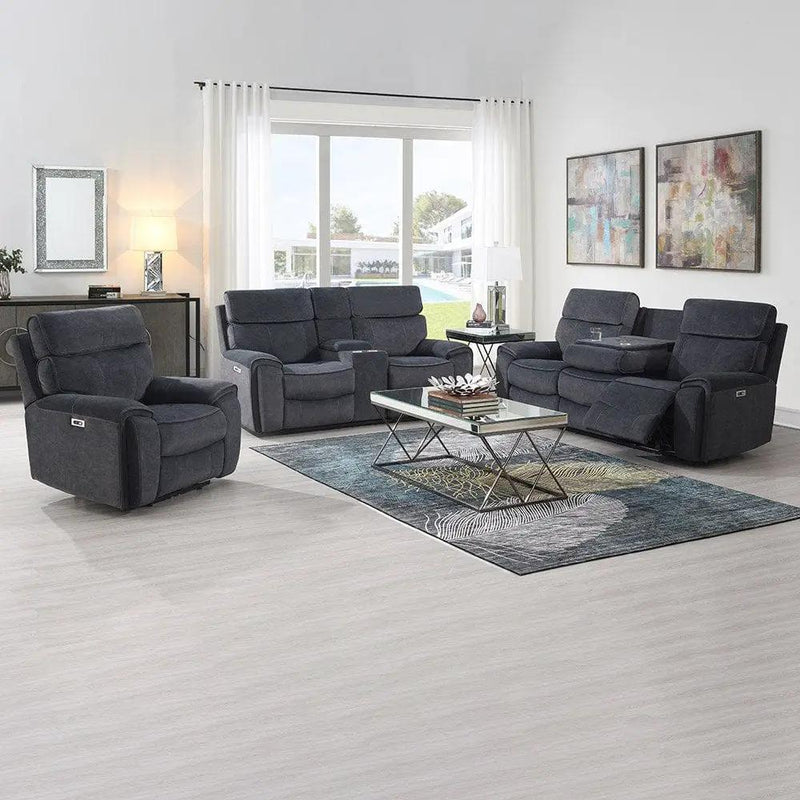 BroDeals sofa Ashleigh Electric Recliner 3 Seater with Console Ashleigh Electric Recliner 3 Seater with Console