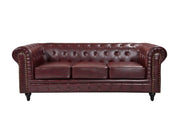 BroDeals sofa Boston Faux Leather Chesterfield 3 Seater Sofa Boston Faux Leather Chesterfield 3 Seater Sofa