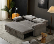 BroDeals Sofabed Rome 2 Seater Roll Out Sofa bed - Silver Rome 2 Seater Roll Out Sofa bed - Silver