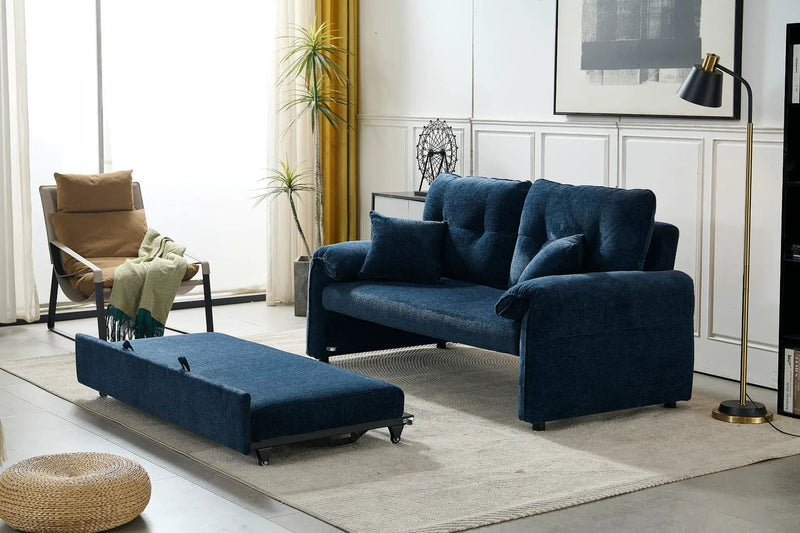 BroDeals Sofabed Rome 2 Seater Roll Out Sofabed - Dark Blue Rome 2 Seater Roll Out Sofabed - Dark Blue