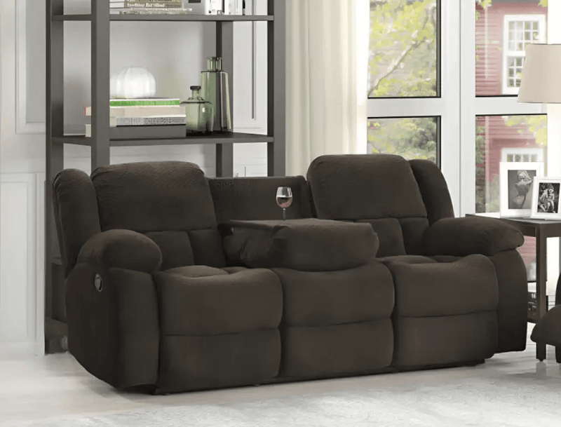 BroDeals Sofas Mila Brown Fabric 3RR Recliner Mila Brown Fabric 3RR Recliner