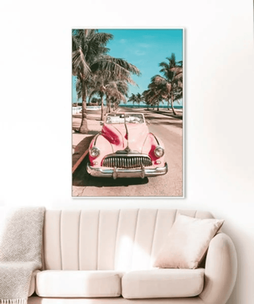 BroDeals Wall Art Framed Canvas Art - Classic Pink Framed Canvas Art - Classic Pink