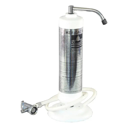 Deluxe Bench Top Water Filter - Heavy Metal & Cyst Removal - Portable KDF System