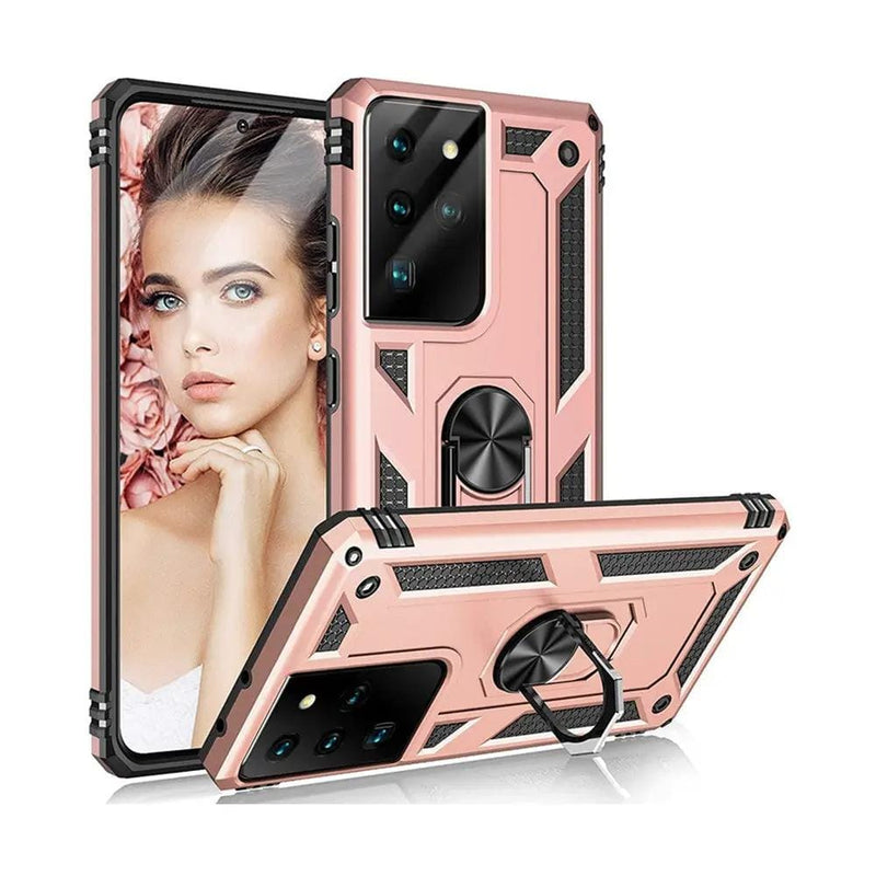 salelink.co.nz Unbranded Samsung S21 Ultra Case Samsung Galaxy S21 Ultra Armor Case Ring Kickstand