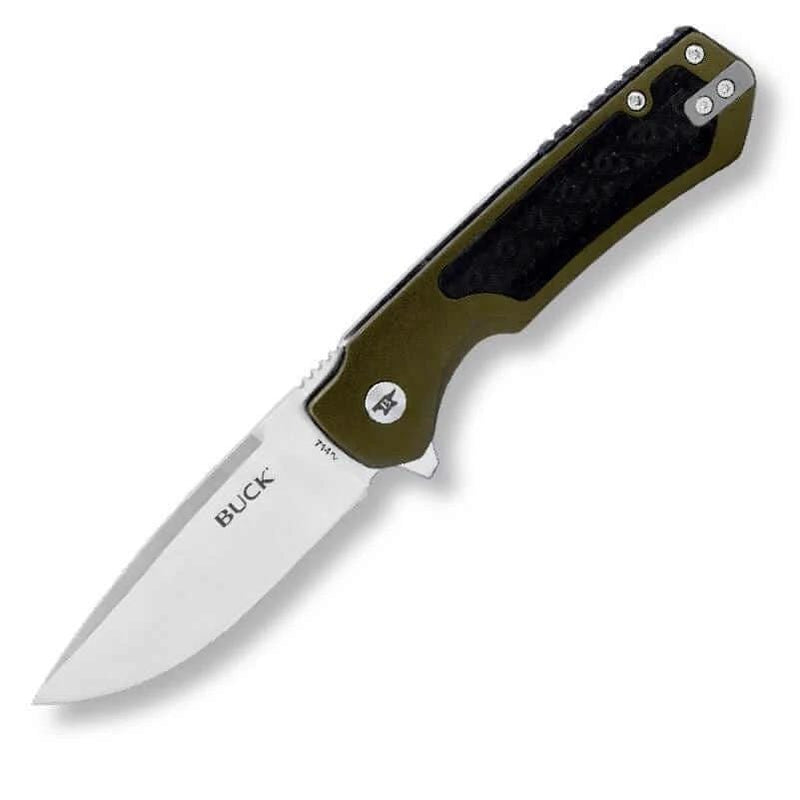 Buck Knives Outdoors Knives Buck 714 Stinger Green Buck Knives 714 Stinger Green Folding Knife